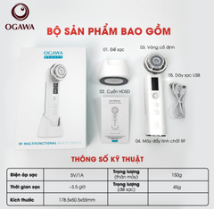 Máy nâng cơ mặt đẩy tinh chất trị liệu bằng ánh sáng RF (OB-063), hiệu Ogawa