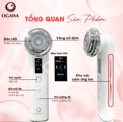 Máy nâng cơ mặt đẩy tinh chất trị liệu bằng ánh sáng RF (OB-063), hiệu Ogawa