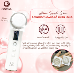 Máy nâng cơ mặt đẩy tinh chất trị liệu bằng ánh sáng RF (OB-063), hiệu Ogawa