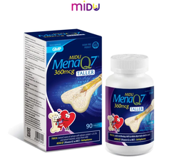 Thực phẩm bảo vệ sức khỏe: Midu MenaQ7 360mcg Taller (hộp 90 viên)
