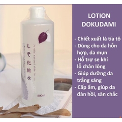 Nước hoa hồng tía tô Dokudami Natural - Nhật