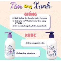 Dưỡng thể trắng da và chống nắng ý dĩ - LOẠI 50+-nhật