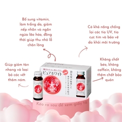 Nước Uống Trắng Da Shiseido Pure White Nhật Bản (Hộp màu trắng)-nhật