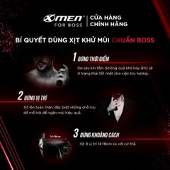 Xịt Khử Mùi X-Men For Boss - Mùi Hương Trầm Đầy Nội Lực 150ml