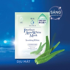 MẶT NẠ DƯỠNG TRẮNG DỊU MÁT PERFECT AQUA SOOTHING WHITE MASK SENKA