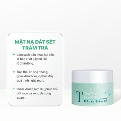 MẶT NẠ ĐẤT SÉT TRÀM TRÀ CẢI THIỆN MỤN, SẠCH SÂU, SE KHÍT LỖ CHÂN LÔNG - GUO TEA TREE MASK 50G