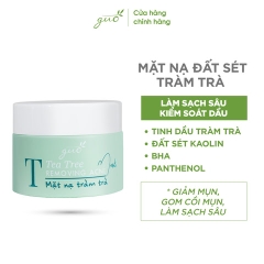 MẶT NẠ ĐẤT SÉT TRÀM TRÀ CẢI THIỆN MỤN, SẠCH SÂU, SE KHÍT LỖ CHÂN LÔNG - GUO TEA TREE MASK 50G
