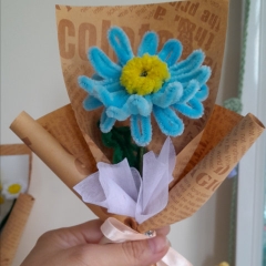 BÓ HOA HƯỚNG DƯƠNG KẼM NHUNG HANDMADE