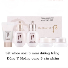 SET DƯỠNG TRẮNG DA WHOO GONGJINHYANG SEOL RADIANT WHITE SPECIAL GIFT SET 5 ITEMS KEM DƯỠNG DA TOÀN DIỆN - WHOO