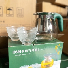 BỘ BÌNH/ẤM CHÉN TRÀ CÓ KHAY LỌC 5 MÓN - GDN