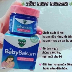 KEM BÔI ẤM NGỰC PHÒNG NGỪA GIÓ, HO CẢM BABY BALSAM - VICKS