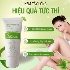 KEM TẨY LÔNG SKINZE HAIR REMOVAL TẨY LÔNG NÁCH LÔNG CHÂN LÔNG TAY VIỀN BIKINI SẠCH HƠN WAX LÔNG CẠO LÔNG