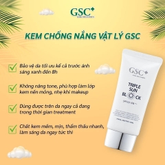 KEM CHỐNG NẮNG VẬT LÝ TRIPLE SUN BLOCK 50ML - GSC