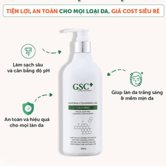 SỮA RỬA MẶT NATURAL CLEANSING GEL 500ML - GSC