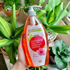 BỘ LÀM SẠCH CƠ THỂ (SỮA TẮM HOA ANH ĐÀO 520G + ORASIC THẢO DƯỢC 200ML) - SẮC NGỌC KHANG