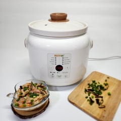 NỒI NẤU CHẬM ĐIỆN TỬ LÕI SỨ HẦM CHÁO CHO BÉ 8 CHỨC NĂNG, HẦM GÀ, KHO CÁ..BN-30SLC - BENNIX