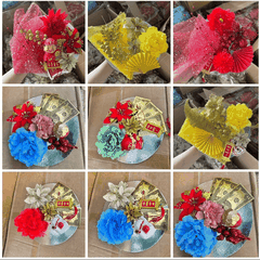 SET HOA TRANG TRÍ THÁP BÁNH KẸO TẾT - SU