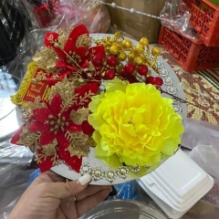 SET HOA TRANG TRÍ THÁP BÁNH KẸO TẾT - SU