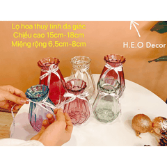 BÌNH HOA THỦY TINH, LỌ CẮM HOA THỦY TINH ĐA