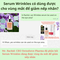 CM BRIDGE- SERUM GIẢM NẾP NHĂN WRINKLES 15ML- SWISSFORCE