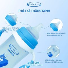 THIÊN AN - BÌNH SỮA THỦY TINH PREMIUM 240ML GLUCK BABY