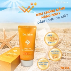 TUÝP] KEM CHỐNG NẮNG DR. HISO DAILY UV SUN BLOCK CREAM SPF 50 - 70ML