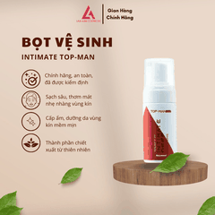 BỌT VỆ SINH NAM TOP-MAN 100ML CHIẾT XUẤT THIÊN NHIÊN, HƯƠNG THƠM NAM TÍNH QUYẾN RŨ - MỸ PHẨM LAN ANH
