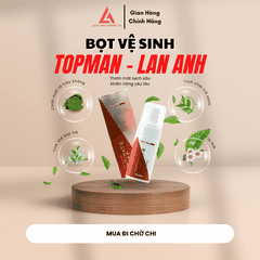 BỌT VỆ SINH NAM TOP-MAN 100ML CHIẾT XUẤT THIÊN NHIÊN, HƯƠNG THƠM NAM TÍNH QUYẾN RŨ - MỸ PHẨM LAN ANH