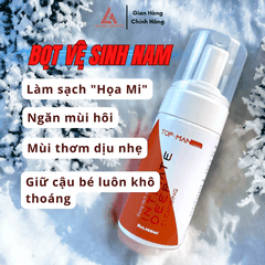 BỌT VỆ SINH NAM TOP-MAN 100ML CHIẾT XUẤT THIÊN NHIÊN, HƯƠNG THƠM NAM TÍNH QUYẾN RŨ - MỸ PHẨM LAN ANH