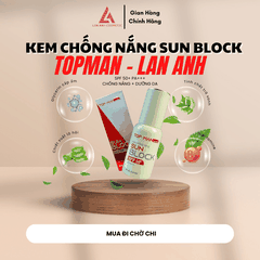 COMBO DA SẠCH SỮA RỬA MẶT DEEP CLEAN 100ML + KEM CHỐNG NẮNG SUN BLOCK 40ML - MỸ PHẨM LAN ANH