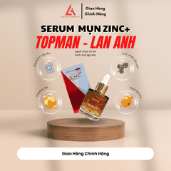 SERUM TRỊ MỤN TỪ THIÊN NHIÊN KHÔNG BONG TRÓC ZINC+ 40ML