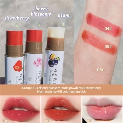 SET 3 SON DƯỠNG CÓ MÀU NICOR DƯỠNG ẨM CĂNG MỌNG MỀM MÔI VỊ HOA QUẢ - GDN