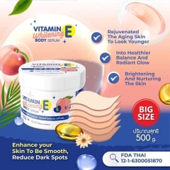 KEM BODY DƯỠNG TRẮNG VITAMIN E WHITENING BODY SERUM 500ML - GDN