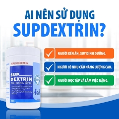 BỘT MALTODEXTRIN SUPDEXTRIN (400G) BỔ SUNG DINH DƯỠNG VÀ NĂNG LƯỢNG CAO CHO NGƯỜI GẦY YẾU, SUY DINH DƯỠNG - NUTRI MIỀN NAM
