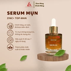 COMBO HẾT MỤN SÁNG DA - SERUM TRỊ MỤN, SỮA RỬA MẶT, KEM CHỐNG NẮNG - TOPMAN LAN ANH