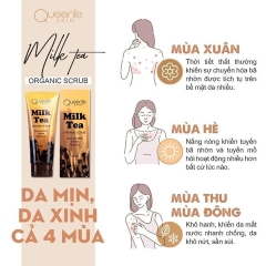 TẨY TẾ BÀO CHẾT MILK TEA 200ML - QUEENIE SKIN