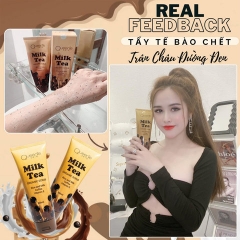 TẨY TẾ BÀO CHẾT MILK TEA 200ML - QUEENIE SKIN