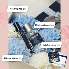COMBO QUÀ TẶNG] 1 NƯỚC HOA LUXURY 50ML + 1 NƯỚC HOA LUXURY 10ML - CHAVA