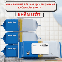 [COMBO 5 GÓI] KHĂN LAU BẾP ĐA NĂNG, GIẤY ƯỚT