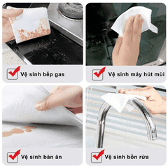 [COMBO 5 GÓI] KHĂN LAU BẾP ĐA NĂNG, GIẤY ƯỚT