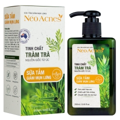 SỮA TẮM TRÀM TRÀ GIẢM MỤN LƯNG VÀ BODY NEOACNES 250ML - NEO ACNES