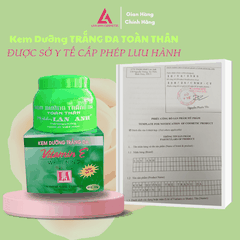 KEM DƯỠNG TRẮNG DA TOÀN THÂN CẤP TỐC 120G - LAN ANH COSMETIC