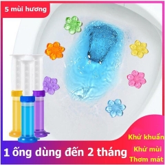 GEL KHỬ MÙI BỒN CẦU DIỆT KHUẨN TOILET GEL DÍNH BỒN CẦU DẠNG THẠCH HÌNH BÔNG HOA VỚI MÙI THƠM CHO NHÀ VỆ SINH - KIM