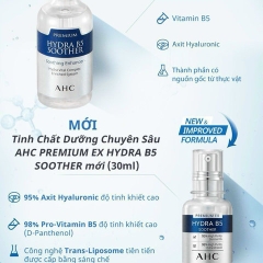 TINH CHẤT CẤP NƯỚC, LÀM DỊU DA AHC PREMIUM EX HYDRA B5 SOOTHER 30ML - GDN