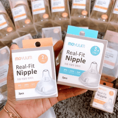 HỘP 2 NÚM TY MOYUUM THAY THẾ BÌNH SỮA CÁC LOẠI ĐỦ SIZE CHO BÉ 55988 - LADY'S PASSION