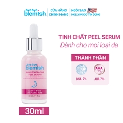 TINH CHẤT PEEL DA AHA + BHA GIÚP TÁI TẠO MỜ THÂM LÀM MỊN DA SKIN RESURFACING PEEL SERUM 30ML - BYE BYE BLEMISH