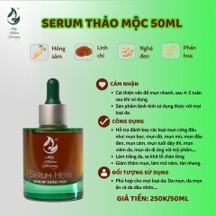[COMBO] 1 SERUM DÀNH CHO DA MỤN HERBAL ANTI 50ML - MTH + 1 BỘT RỬA MẶT THẢO DƯỢC 100G - MTH