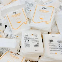 BÔNG TẨY TRANG COTTON 3 LỚP 222 MIẾNG