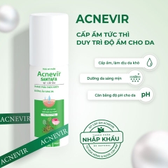 XỊT KHOÁNG GIÚP CẤP ẨM SÁNG DA TỪ THIÊN NHIÊN ACNEVIR SANTAFA - CHAI 100ML3 - SANTAFA