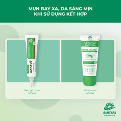 SỮA RỬA MẶT ACNEVIR SANTAFA CHIẾT XUẤT KEO ONG XANH THIÊN NHIÊN, AN TOÀN, DÀNH CHO MỌI LOẠI DA 100GR - SANTAFA